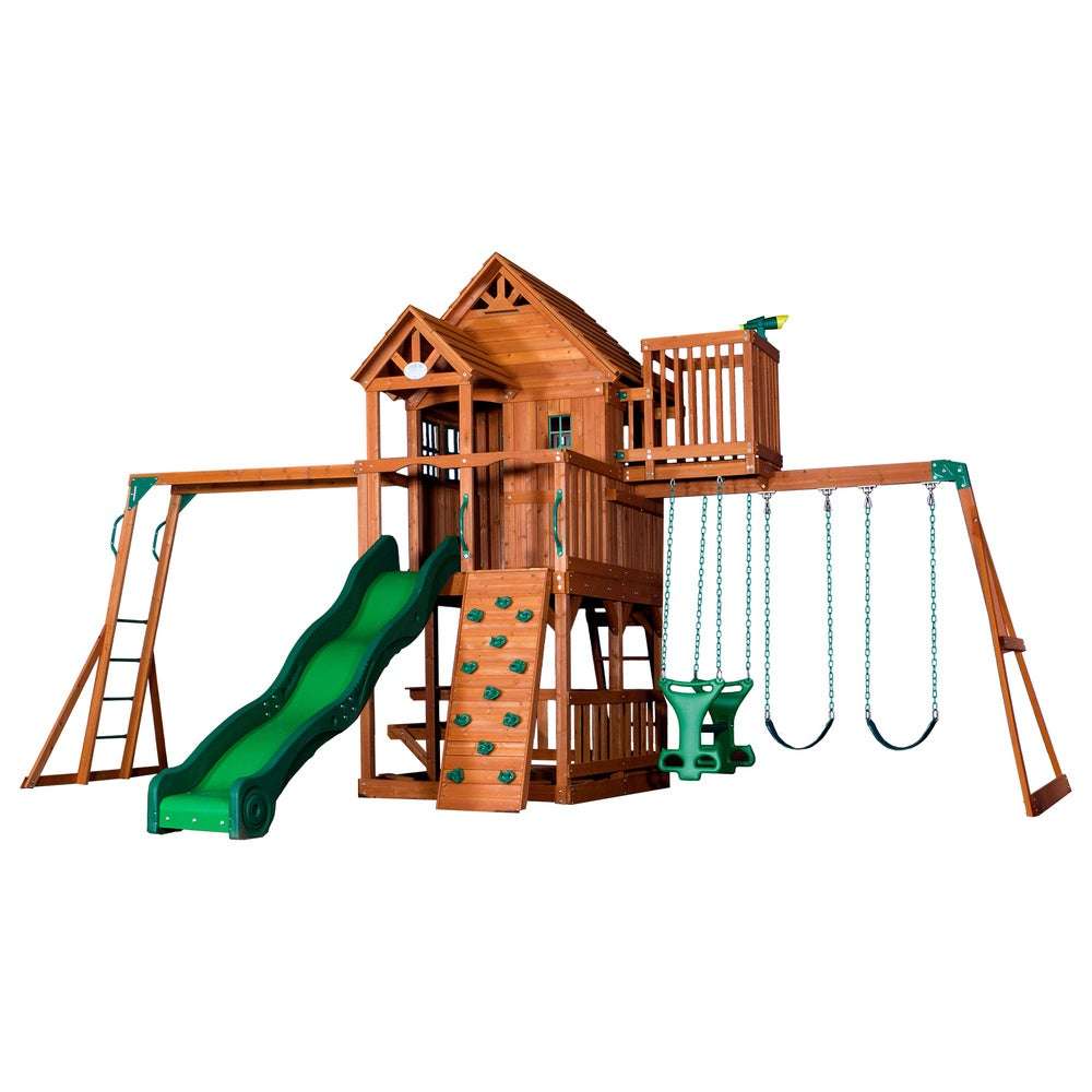 Backyard Discovery Skyfort II All Cedar Swingset