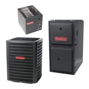 3 Ton 16 SEER Goodman 80,000 BTU 96% AFUE GAS System