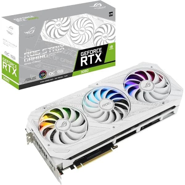 Asus ROG Strix GeForce RTX 3080 White Graphics Card (352)