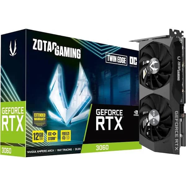 Zotac GeForce RTX 3060 Twin Edge OC Gaming 12gb GDDR6 Graphic Card