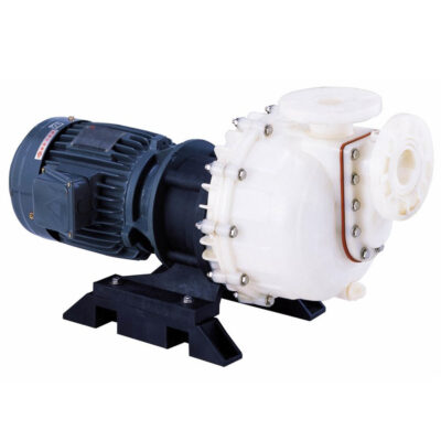 Gol Pumps Self-Priming Chemical Pump (PVDF) 230V, 3PH, Max. Flow 7620 GPH, Horsepower 3 HP, Port Size 2 in, Model# GPD-332F