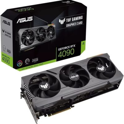 ASUS TUF GeForce RTX 4090 OC Edition Gaming Graphics Card (PCIe 4.0, 24GB GDDR6X, HDMI 2.1a, DisplayPort 1.4a)